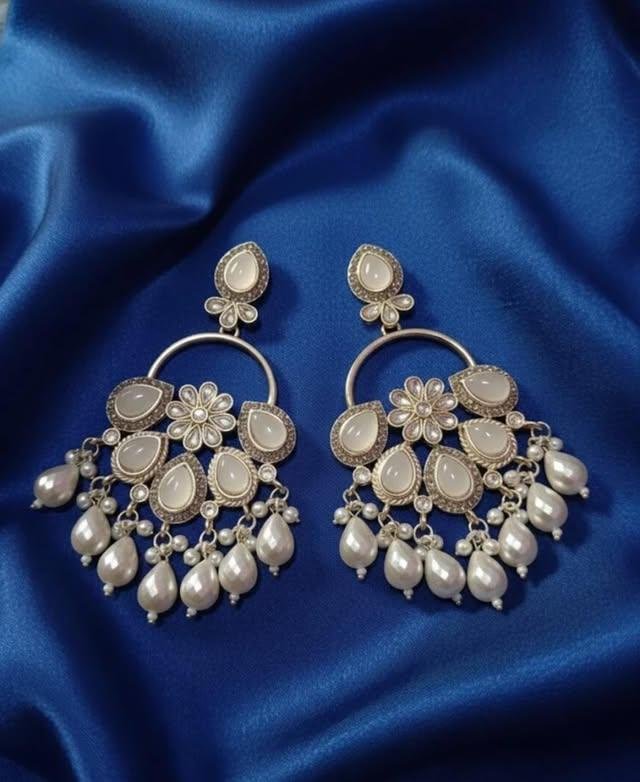 Elegant Pearl Chandbali Earrings: A Timeless Blend of Tradition and Modern Style